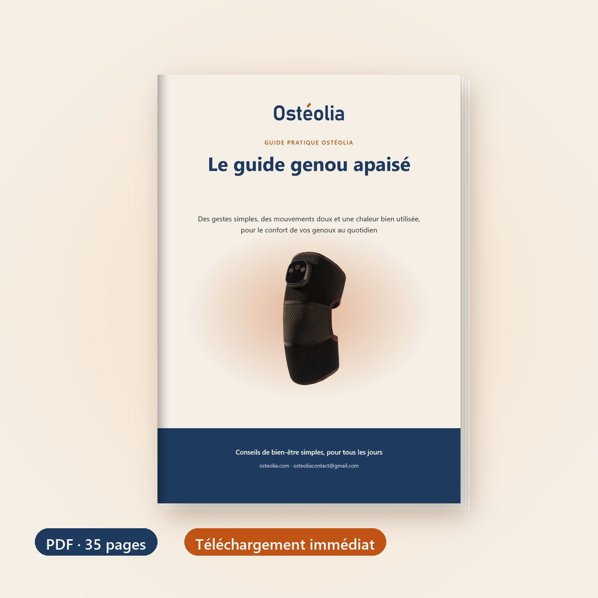 Ebook Le guide genou apaisé, couverture