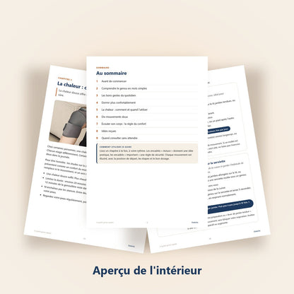 Ebook Le guide genou apaisé, aperçu des pages intérieures