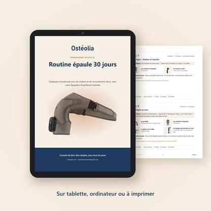 Ebook Routine épaule 30 jours, sur tablette